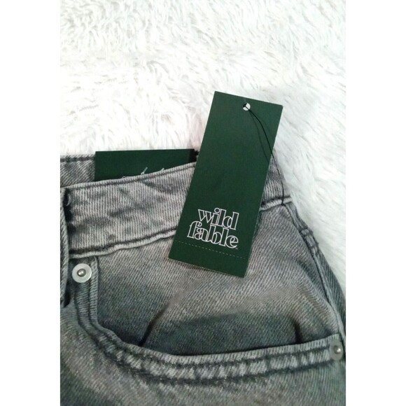 Women's Mid-Rise Wide Leg Cargo Baggy Pants (Size 6) GRAY WASH - NEW!!! - Picture 8 of 8